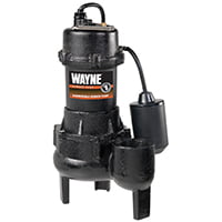 Wayne Rpp50 1/2Hp Cast Iron Sewage Pump Tether Float