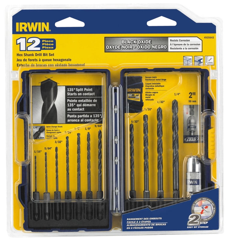 Irwin High Speed Steel Drill Bit Set 12 pc.