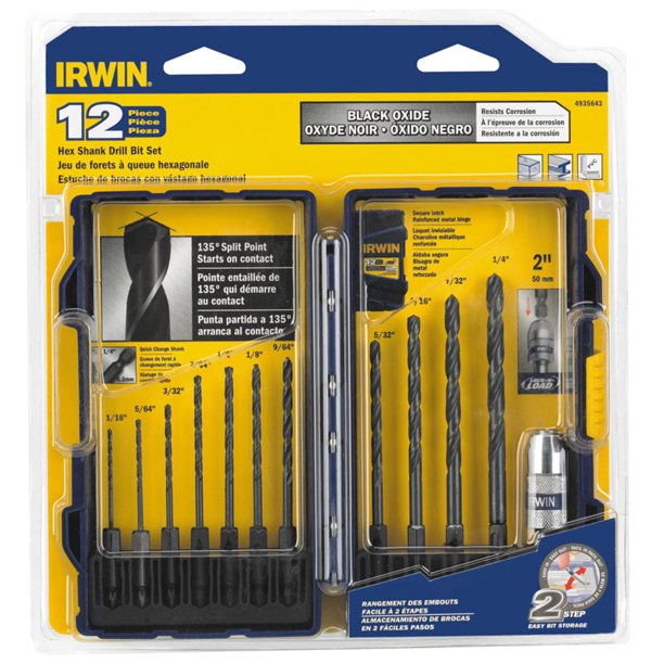 Irwin High Speed Steel Drill Bit Set 12 pc.