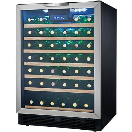 Danby 50-Bottle Designer Wine Cooler, Black and Stainless Steel