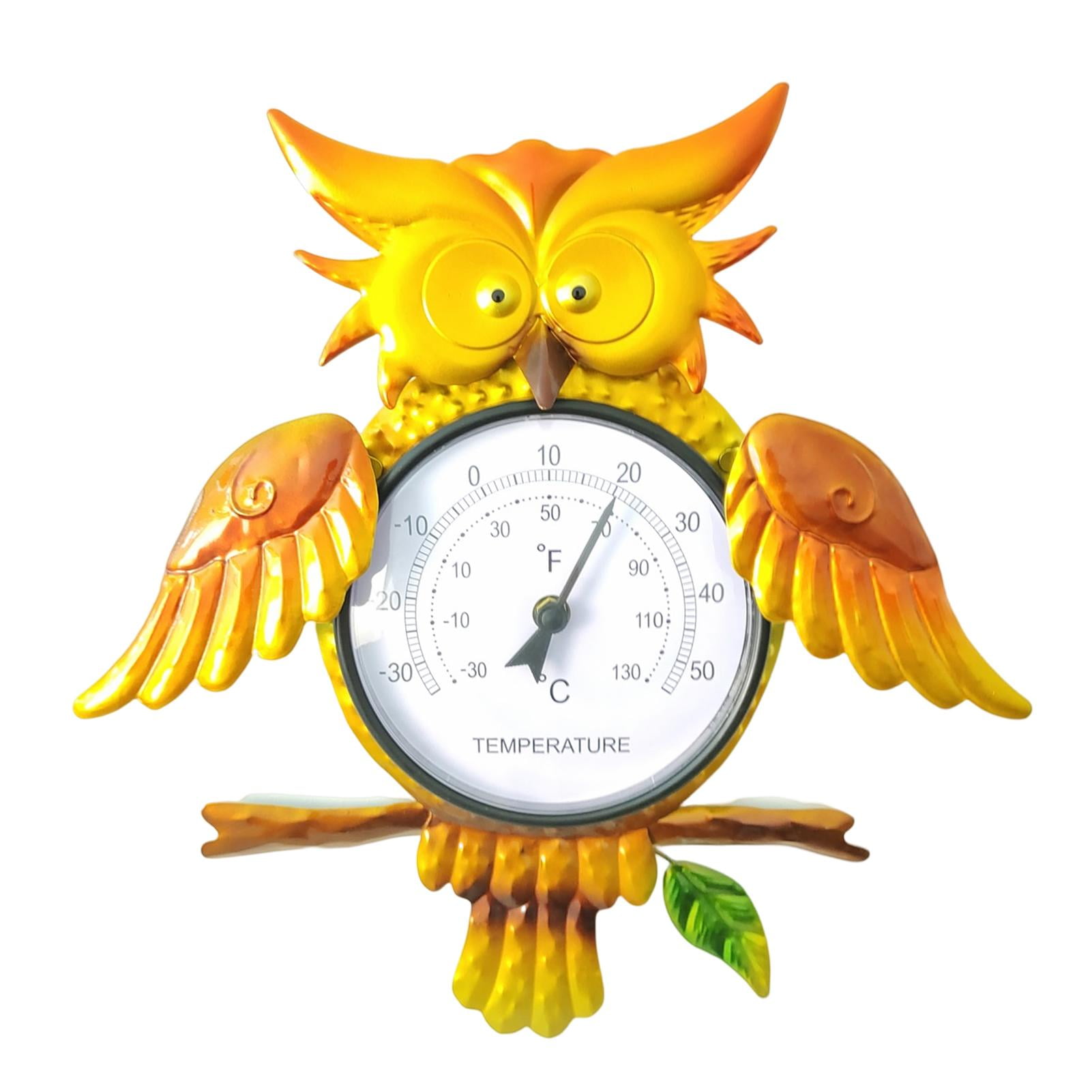 Outdoor Metal Thermometer Wall Hanging Decorative Thermometer Outside Thermometer for Lawn