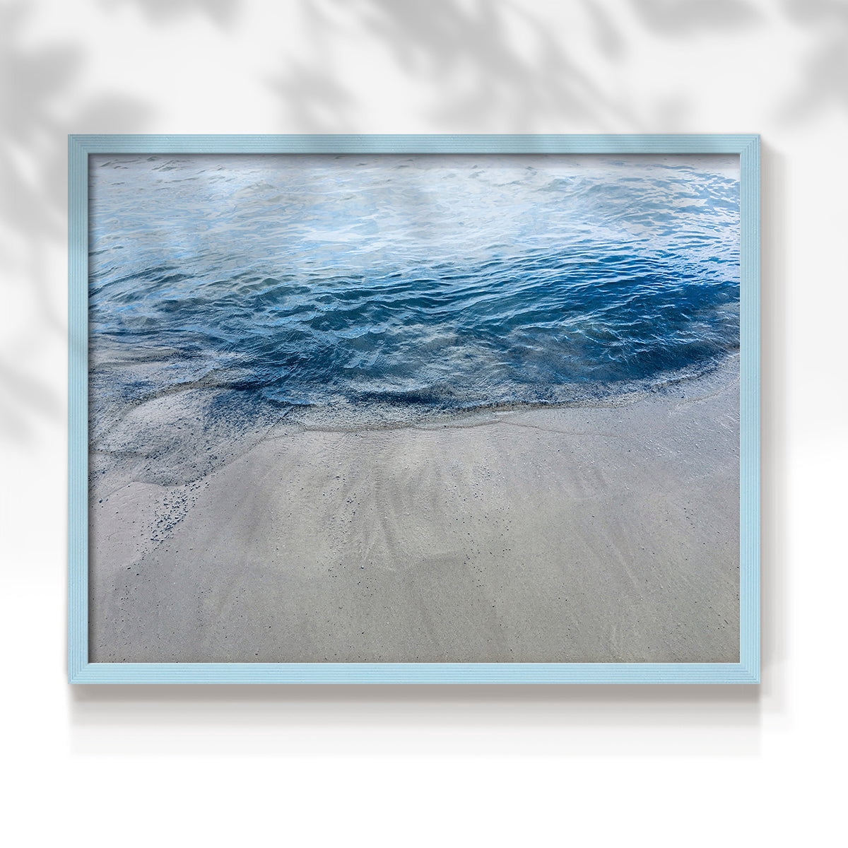 Aegean Blue Water by Nan - Restickable Framed Giclée Print