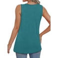 thumbnail image 3 of MOSHU 3 Pack Tank Tops for Women Plus Size V Neck Shirts Sleeveless Women Shirts Flowy Loose Fit Tops Summer Outfits, 3 of 8