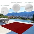 thumbnail image 3 of Red Floral Outdoor Rug 5x8 Ft - Reversible Patio Rug Outdoor Camping Rugs, Country Farmhouse Abstract Flowers Pattern Washable Indoor Outdoor Area Rugs, Non-Slip Outdoor Carpet Runner for Deck/Porch, 3 of 8