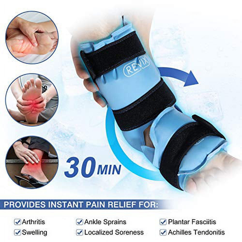 REVIX Ankle Ice Pack for Achilles Tendonitis Plantar Fasciitis & Sprain