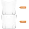thumbnail image 3 of HOMEMAXS Transparent Wall Mount Magazine Shelf Clear Acrylic Document Holder Display Office Organizer Literature Catalog Rack for Home or Office Brochure Holder Stand, 3 of 8