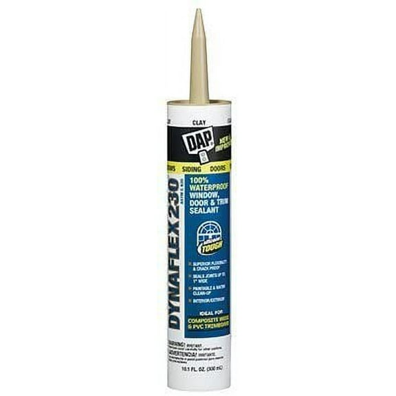 DAP Dynaflex 230 Silicone Caulk - Clay, Tube - 10 oz