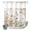 Green Pink, variant on No Hook Shower Curtain, Pink Spring Floral Shower Curtains for Bathroom with See Through Top Window, Watercolor Botanical Wildflowers Waterproof & Washable Bath Curtain Extra Long 72"x96"