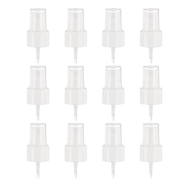 12 Pcs Tapa de Spray Blanca, 24/410 Sprayer de Niebla Fina Reutilizable Bomba de Spray de Plástico