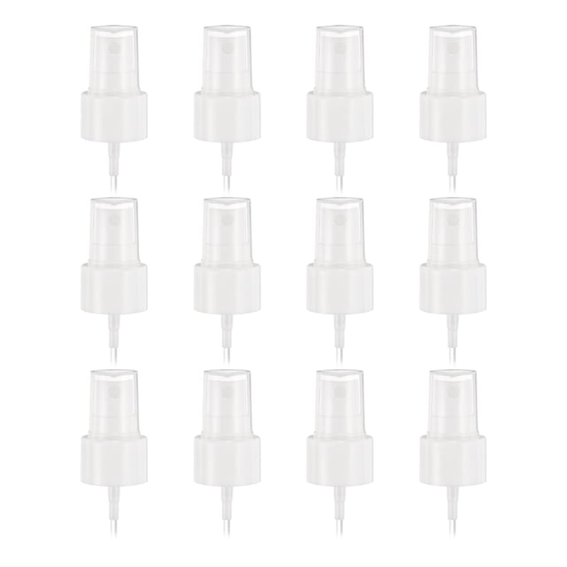 12 Pcs Tapa de Spray Blanca, 24/410 Sprayer de Niebla Fina Reutilizable Bomba de Spray de Plástico