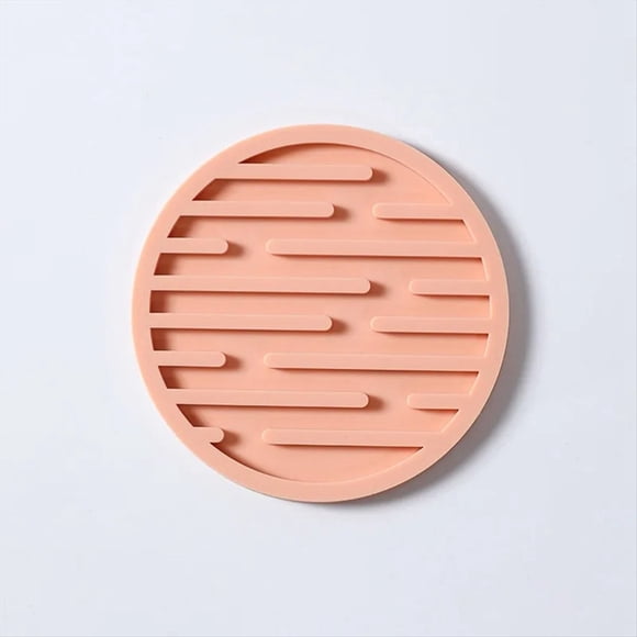 20 Posavasos de Silicona de 10 Cm, Redondo, Resistente Al , Tapete para de Té, de Café, Soporte para Bebidas, Tapete