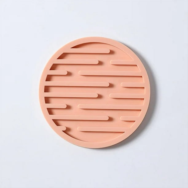 20 Posavasos de Silicona de 10 Cm, Redondo, Resistente Al , Tapete para de Té, de Café, Soporte para Bebidas, Tapete