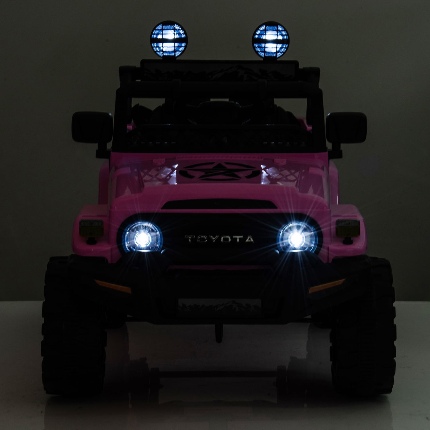 CIPACHO Licensed TOYOTA FJ Cruiser 12 V Powered Ride On Car 2.4G with Parents Remote Control, Electric Car for Kids, Pink CIPACHO Licensed TOYOTA FJ Cruiser 12 V Powered Ride On Car 2.4G with Parents Remote Control, Electric Car for Kids, Pink