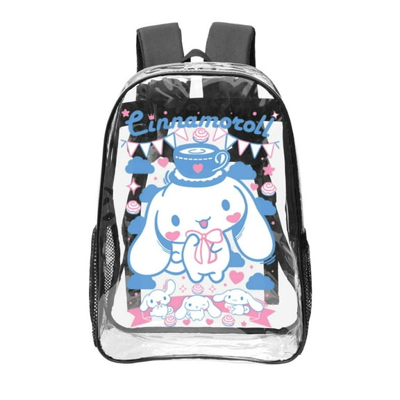 Cinnamoroll Clear Backpack Transparent Backpack College Workplace Heavy Clear Book Bag