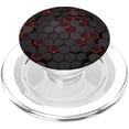thumbnail image 1 of Cell Phone Grip 24-7-365 Cool Grip rojo negro hexágono, 1 of 5