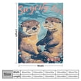 thumbnail image 4 of Orinice Otters Water Cute Warm Lightweight Blanket Soft Fleece Blankets Throw Blanket Living Rooms Sofa Decor Cow Gifts All Seasons Exquisite Gifts 60x80in, 4 of 6