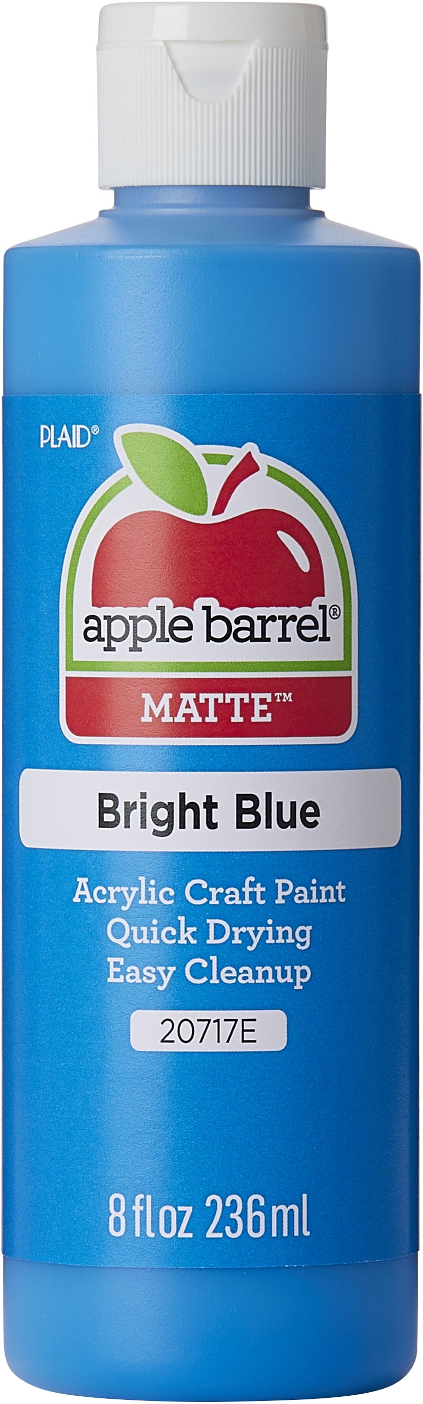 Apple Barrel Acrylic Craft Paint, Matte Finish, Bright Blue, 8 fl oz