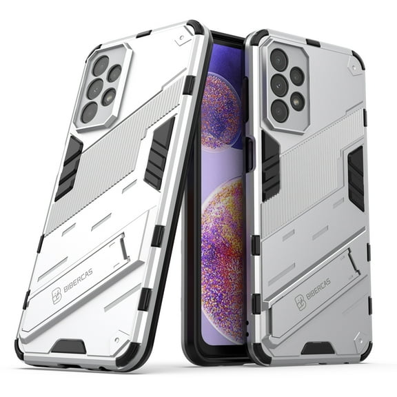 For Samsung Galaxy A23 Punk Armor 2 in 1 PC TPU Shockproof Phone Case with Invisible Holder