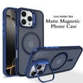 thumbnail image 5 of Allytechgroup for iPhone 12 Pro Max Case, Compatible with Magsafe Anti-Scratch Non-Slip Shockproof Bumper Rugged Hybrid TPU PC Shell Phone Case for Apple iPhone 12 Pro Max, Blue, 5 of 5