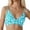 Sky Blue, variant on EYNMVR Women's Push Up V Neck Bikini Tops Criss Cross Back Padded Bathing Suit Top Only