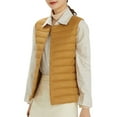 thumbnail image 1 of WEAIXIMIUNG Vestes pour Femmes Tendance Veste Courte en Duvet pour Femme Légère Compressible Col Rond Col en V, 1 of 4