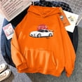 thumbnail image 1 of Chandails à Capuchon Hommes Femmes Hauts Mode (Orange, TTTTG), 1 of 9