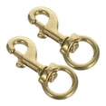 thumbnail image 1 of STRANDCHIC 2Pcs Durable Brass Swivel Snap Hooks Flag Pole Clips Heavy Duty Flagpole Accessories, 1 of 6