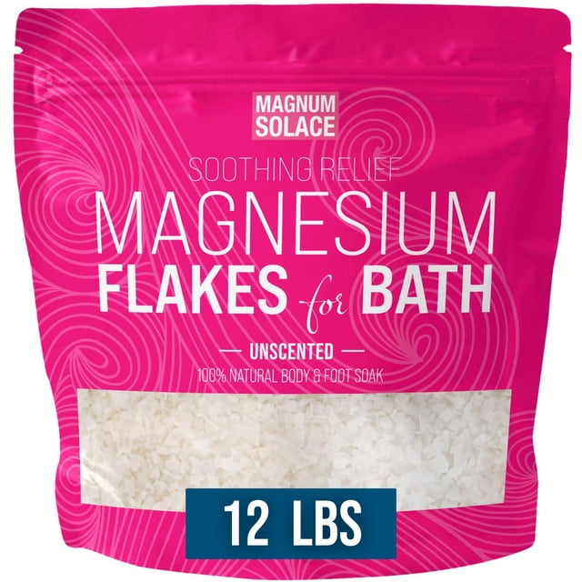 Hojuelas de magnesio para baño Magnum Solace, 5,4 kg, Organic Pure
