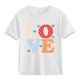 thumbnail image 1 of Blusas y camisas de manga corta con cuello redondo para niños y niñas, camisetas gráficas de manga corta, blusas con estampados bonitos para la temporada escolar., 1 of 9