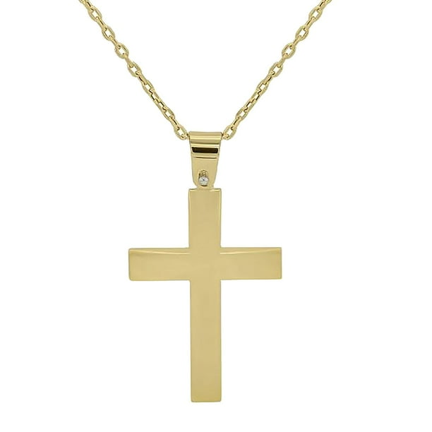 アクセサリー 14K gold chain & cross charm Amazon.com: AIGAMIT Cross Necklace for Women Gold Cross