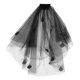 thumbnail image 1 of FUTUREORYY Velo Decorativo Negro De Malla Para Novias Ideal Para Cosplay Y Fiestas De Disfraces, 1 of 7