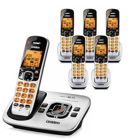 Uniden D1760-6  Cordless Phone w/ 5 Extra