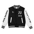 thumbnail image 2 of Breezy Bowl 11-11 XX Baseball Jacket Long Sleeve Streetwear Men Women Varsity Jackets Trendy Outfit, 2 of 5