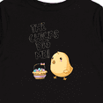 thumbnail image 4 of Inktastic The Chicks Dig Me Easter Baby Chick with Basket and Eggs Boys or Girls Long Sleeve Toddler T-Shirt, 4 of 5