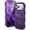 Purple, variant on JETeacka Wavy Edge 360° Rotatable Magnetic Stand for iPhone 17 Pro Max Case Pink Protective Cover with Kickstand