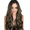 thumbnail image 2 of Bilqis Women Mix Colors Gradient Long Curly Synthetic Wig Full Wig Wavy Wig, 2 of 3