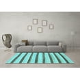thumbnail image 3 of Ahgly Company Indoor Round Solid Light Blue Modern Area Rugs, 6' Round, 3 of 4