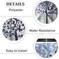 thumbnail image 5 of Baocicoo Abstract Blue Trees Shower Curtain Vintage Nature Forest Minimalism Art Style Modern Decorative Shower Curtains for Hotel Home Bathroom Polyester Waterproof Fabric with Hooks 72x72 Inches, 5 of 6