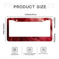 thumbnail image 6 of Red Marble License Plate Frames for Women Men Car Plate Holder Cover Metal Tag Aluminum Car Accessories Front Rear Plate Decor, 6 of 6