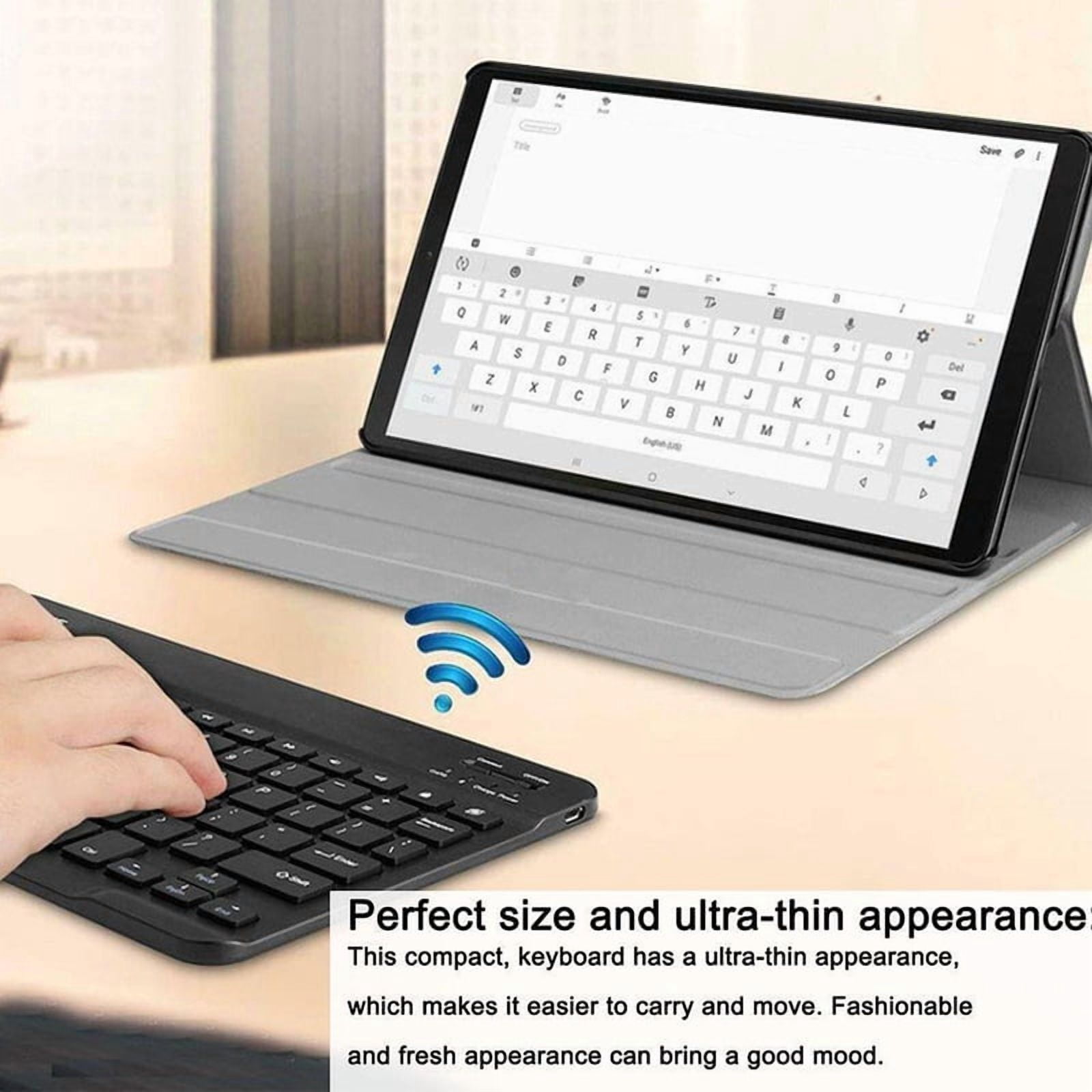 Bluetooth Keyboard Wireless 7 Backlit Color Keyboard for Tablet Laptop Rechargeable Arabic Russian Spanish Portuguese Keyboard