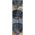 thumbnail image 2 of Addison Rugs Mayfield Premium Machine Washable Transitional Floral Navy Runner Rug, 2'3" x 7'6", 2 of 6