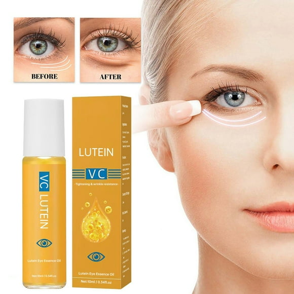 Riforla Lutein Eye Oil Eye Roll on Oil Hydrating Firming Softening and Oil Around Eyes 10ML Personal Skin Care Orange
