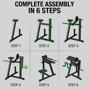 Syedee Bicep Tricep Preacher Curl Machine, Adjustable Seat, 2 in 1 Plate-loaded Preacher Curl Machine for Home Gym