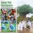 thumbnail image 3 of Ponchos Family Pack,Rain Poncho for Adults Kids Disposable or Reusable Ponch Rain Ponchos with Drawstring Hood 5 Pack, 3 of 10
