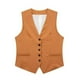 thumbnail image 3 of Chaleco Chalecos con botones para mujer, cómodo, ajustado, elegante, chaleco (naranja L) Kuymtek Naranja T L para Mujer, 3 of 9