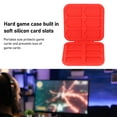 thumbnail image 3 of Game Card Holder, 12 in 1 Lightweight PC Shell Silicon Slots Large Capacity Protective Game Card Case  for SDHC Red, 3 of 7