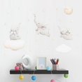 thumbnail image 4 of Coofit Wall Sticker DIY Cartoon Elephant Cloud Moon Star Wall Decal Wall Art Sticker, 4 of 6