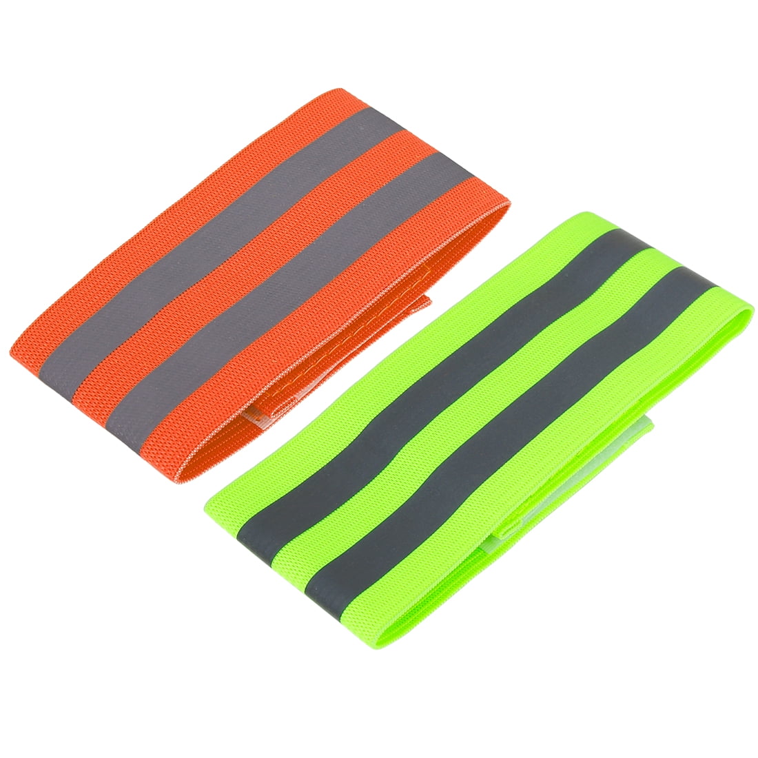 Unique Bargains 8Pcs High Visibility Night Cycling Reflector Straps Reflective Bands