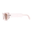 thumbnail image 3 of Womens Geometric Angular Mod Thick Bevel Cat Eye Sunglasses Pink - Brown, 3 of 4
