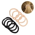 thumbnail image 3 of coleteros elásticos sin costuras para mujer, accesorios suaves para cabello fino y grueso, de color liso, para coleteros, 3 of 7